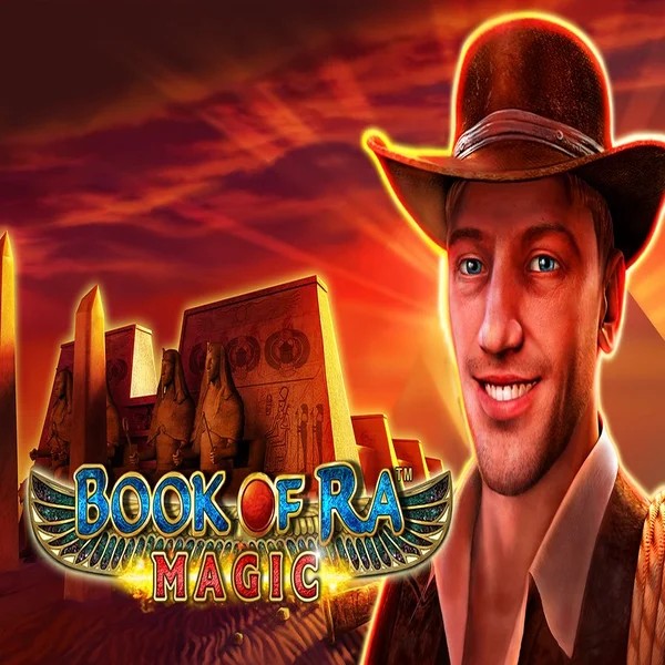 Slots logo of Book of Ra Magic from Greentube at Roulettino Casino
