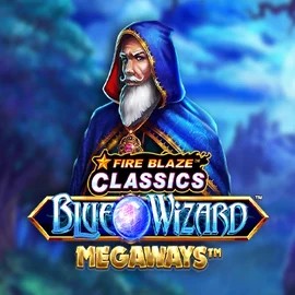 Fire Blaze Blue Wizard Megaways slot icon by Rarestone Gaming, available at Roulettino Casino