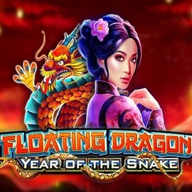 Floating Dragon Year of the Snake slot logo by Pragmatic Play at Roulettino Casino