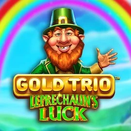 Gold Trio Leprechaun's Luck slot logo by Playtech at Roulettino Casino