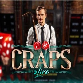 Live Craps slot logo by Evolution at Roulettino Casino