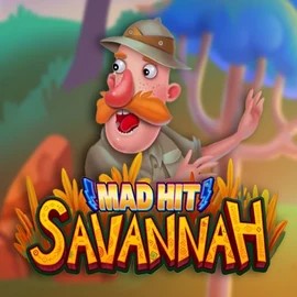 Mad Hit Savannah slot logo by RubyPlay at Roulettino Casino