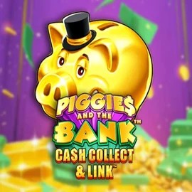 Official Slots logo: Piggies And The Bank Cash Collect & Link by Origins at Roulettino Casino