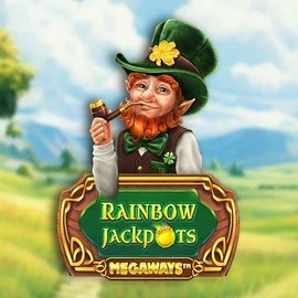 Rainbow Jackpots Megaways logo by Red Tiger Gaming at Roulettino Casino
