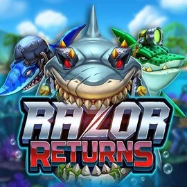 Razor Returns slot logo by Push Gaming at Roulettino Casino